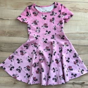 Disney Minnie & Mickey Mouse Girls 6/6X Pink Dress. perfect for Twirls. Ombré